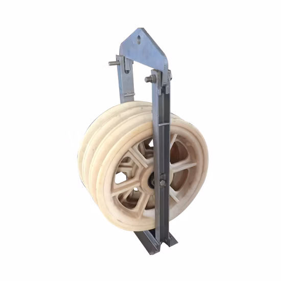 Hoisting Pulley Block Cable Pulling Roller Nylon Aluminum Cable Roller